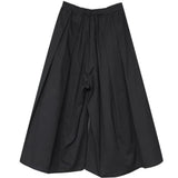 Xituodai 2024 Trendy Gothic Dark Style Loose Cropped Hakama Pants Wide Leg Pants New Large Size Design Sense Samurai Pants Men's Clothing