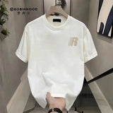 Xituodai Men  Wintern outfits 2024 Summer Korean Version Loose Casual Oversized Comfortable and Breathable Round Neck Printed Short Sleeved T-shirt for Men Xituodai Men  Wintern outfits