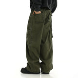 Xituodai Techwear Wide Cargo Pants Men Hip Hop Wide Leg Trousers Male Streetwear Loose Casual Oversize Korean Mens Clothing