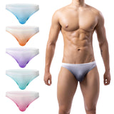 Xituodai 6 Pcs Men's Underwear Gradient Briefs Modal Material Super Soft Comfort Lightweight Multipack Pack