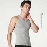Xituodai Hot Sale 3pcs / 100% Cotton Mens Sleeveless Tank Top Solid Muscle Vest Undershirts O-neck Gymclothing Tees Whorl Tops
