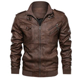 Xituodai Men's Leather Jackets Autumn Fashion Casual Motorcycle PU Jacket Biker Leather Coats Brand Clothing