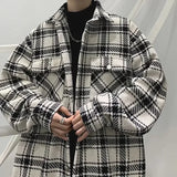 Xituodai Plaid Jackets Men Leisure All-match Loose Korean Style Temperament  Tender Stylish Slouchy Normcore Prevalent Advanced Ins