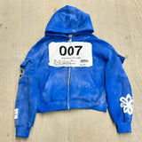 Xituodai Y2K Zipper Hoodie New American Street Hip Hop Fashion Printing Alphabet Design Vintage Hooded Long Sleeve Sports Hood Men Women