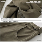 Xituodai Cargo Pants Men Hip Hop Zipper Wide Leg Trousers Male Japanese Oversize Outdoor Loose Casual Bottom Streetwear Pocket