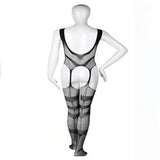 Xituodai Men's Ultra-thin Black Erotic Lingerie Men's Sexy Transparent Mesh Lace Jumpsuit Set See Through Vest Stockings Tights Bodysuit