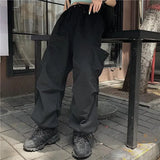 Xituodai Techwear Cargo Pants for Men Black Trousers Male Jogging Korean Casual Japanese Streetwear Hip Hop Safari Style Pocket