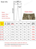 Xituodai  New Spring Autumn Men's Sweatpants Multi-Pockets Wide Leg Casual Cargo Pants String Banding Loose Straight Trousers