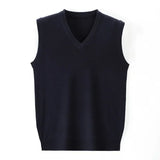 Xituodai New Men's  Business Casual Outer Wear Warm Sleeveless Sweater Vest  Men's Knitted Tops