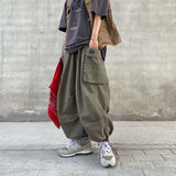 Xituodai Harajuku Y2k Baggy Cargo Pants Joggers Streetwear Ankle-Length Casual Harem Long Trousers Men Wide Leg Oversize 2024 New