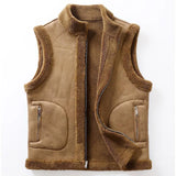 Xituodai Men Fashion Casual Thicken Gilets Winter New Lamb Wool Coat Warm Vest Male Jacket Can Be Worn On Both Sides Sleeveless Waistcoat