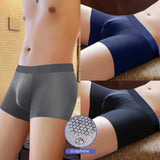 Xituodai Men's Panties Boxers Ice Silk Man Underwear Boxer Graphene Men Underpants Breathable Comfortable Calzoncillos para hombres L-6XL