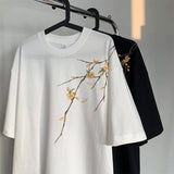 Xituodai Summer New Floral PatternT-shirt 2024 Trendy Women Men Short Sleeve Harajuku Tshirts Trendy Male Tee Loose Tops