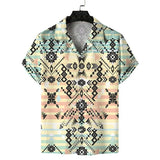 Xituodai Cuba Collar Summer Men's Short-sleeved Printed Shirt Hawaii Beach Vacation