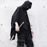 Xituodai Men's Sets Black Hoodies+Pants Punk Graphic Zipper Hooded Sweatshirts Cargo Pant Men Oversized Loose Streetwear Suits