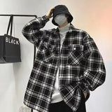 Xituodai Plaid Jackets Men Leisure All-match Loose Korean Style Temperament  Tender Stylish Slouchy Normcore Prevalent Advanced Ins