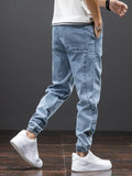 Xituodai Spring Summer Black Blue Cargo Jeans Men Streetwear Denim Jogger Pants Men Baggy Harem Jean Trousers Plus Size 6XL 7XL 8XL