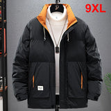 Xituodai Winter Parkas Men 8XL 9XL Plus Size Thick Padded Jacket Coat Fashion Casual Cargo Plaid Parkas Male Big Size 8XL 9XL Xituodai