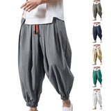 Xituodai Solid Color Harem Pants Fashion baggy Bottoms Casual Joggers Men'S Elasticated Trousers Sportswear Lantern Pants Pantalones