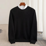 Xituodai Autumn and winter new 100% pure wool men's round neck business casual pullover sweater cashmere bottoming shirt.