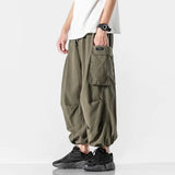 Xituodai Harajuku Y2k Baggy Cargo Pants Joggers Streetwear Ankle-Length Casual Harem Long Trousers Men Wide Leg Oversize 2024 New