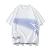 Xituodai Men's Oversized T-shirt Letter Print Harajuku Short Sleeve Tees Tops Y2k Streetwear Casual Loose Men Tshirts