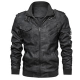 Xituodai Men's Leather Jackets Autumn Fashion Casual Motorcycle PU Jacket Biker Leather Coats Brand Clothing