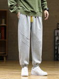 Xituodai Spring Autumn Men's Baggy Sweatpants Colorfull Drawstring Cotton Trainning Jogger Pants