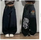 Xituodai Streetwear Y2K Vintage Jeans New Harajuku Wash grey Multiple Pockets Baggy Jeans Denim Pants Men Women High Waist Wide Trousers