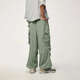 Xituodai  Baggy Cargo Pants Men Green Parachute Wide Leg Trousers Male Black Oversize Loose Casual Streetwear Hip Hop Waterproof