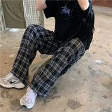 Xituodai Summer/Winter Plaid Pants Men S-3XL Casual Straight Trousers for Male/Female Harajuku Hip-hop Pants