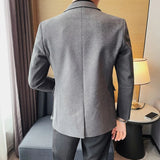 Xituodai  Men's Suit Jackets Single Breasted Male Blazer Gray Fashion 2024 Luxury Designer Menswear Coat Korean Style Clothes Casual