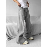 Xituodai Wide Leg Sweatpants Men Oversize Gray Sports Pants Sportswear Casual Trousers Male Loose Korean Streetwear Hip Hop