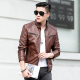 Xituodai Brand Men's Leather Jacket Coat Men Casual Biker Zipper Jackets Male New Brand Slim Fit Motorcycle Leather Jackets Men