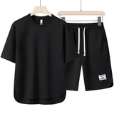 Xituodai Casual Men's T-shirt Set Sportswear For Male Oversized Clothing Short Sleeve Shorts 2 Piece Suits Mens Beach Shorts Tracksuit