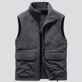 Xituodai Winter Men's Sleeveless Jackets Male Reversible Warm Waistcoats Casual Outwear Men Fleece Thermal Soft Vests Clothing 6XL