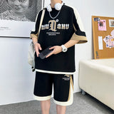 Xituodai The brand's minette men's t-shirt summer fashion brand short sleeved shorts Basketball uniform a set of youth sports suit