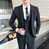 Xituodai Boutique 5XL(Blazer + Vest + Trousers) Men's Elegant Fashion Business A Variety of Gentlemen Casual Formal Suit Three-piece Suit