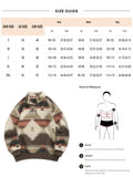 Xituodai Mens Sweatshirts Casual Vintage Stand Collar Quarter Zip Ethnic Aztec Print Woolen Pullover Sweatshirt Fall Winter Unisex Hoodie Xituodai