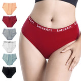 Xituodai Plus size mid high waist panties women's pure cotton women's briefs