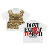 Xituodai Streetwear Y2K Harajuku T shirt Men Hip Hop Bulletproof Vest Graphic Print Oversized Cotton Short Sleeved Casual Tops Tees New