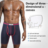 Xituodai sports fitness men's boxer briefs shorts moisture wicking multipacks open dual pouch boxing underwear men underpants gift box