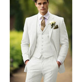 Xituodai Elegant Ivory Suits For Men Slim Fashion Design Groom Wedding Blazer Pants Boyfriend Wear Party Prom Suits Custom Made костюм