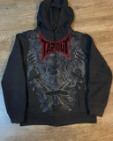 Xituodai  Streetwear Tapout Zipper Hoodie Y2K Retro Hip Hop Graphic Print Oversized Hoodie Sweatshirt Mens Womens Gothic Jacket Clothing