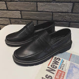 Xituodai  Youth Men's Casual Leather shoes classic office outdoor flats slip-on Business loafers plus size37-48 all-match Oxford Mocasines