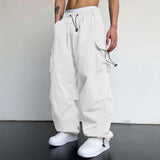 Xituodai Streetwear Spring Summer Cargo Pants Men Multi-pocket Harajuku Fashion Casual Men's Jogger Pants Wide Leg Loose Hip Pop Pants