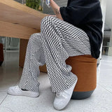 Xituodai Trousers for Men Hip Hop Plaid Casual Pants Man Hippie Loose Harajuku Long Fashion Stylish Polyester Sale Classic Trend New In