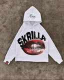 Xituodai New Men Hoodie Harajuku Hip Hop Lipstick Pattern Printed Y2K Men and Women Hoodie Gothic Casual Cotton Sportswear