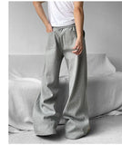 Xituodai Wide Leg Sweatpants Men Oversize Gray Sports Pants Sportswear Casual Trousers Male Loose Korean Streetwear Hip Hop