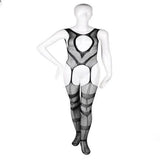 Xituodai Men's Ultra-thin Black Erotic Lingerie Men's Sexy Transparent Mesh Lace Jumpsuit Set See Through Vest Stockings Tights Bodysuit